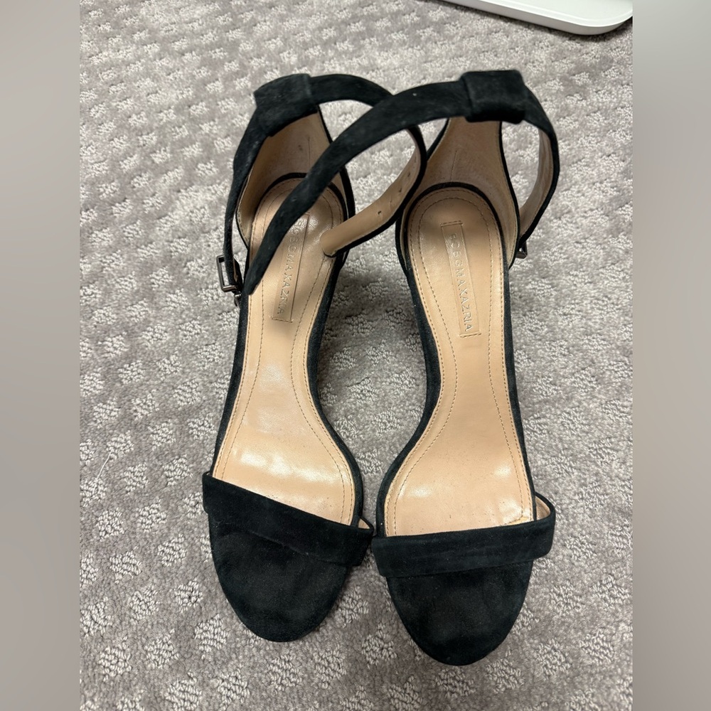 BCBGMAXARIA black suede heels